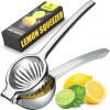 Premium Lemon Squeezer Stainless Steel – Heavy Duty Lime Squeezer, Lemon Juicer Manual With Comfortable Handle For Extracting All Juice Possible – Hand Citrus Juicer
