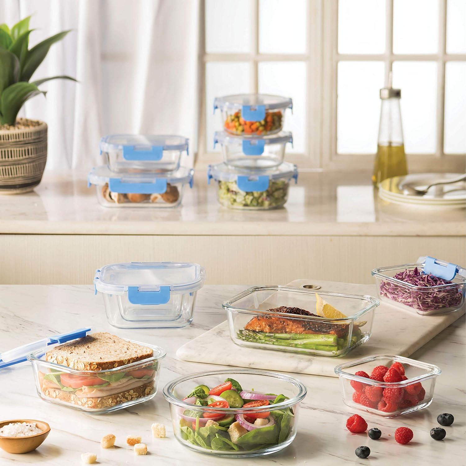 FineDine 24 Piece Glass Storage Containers - Thumbnail 2
