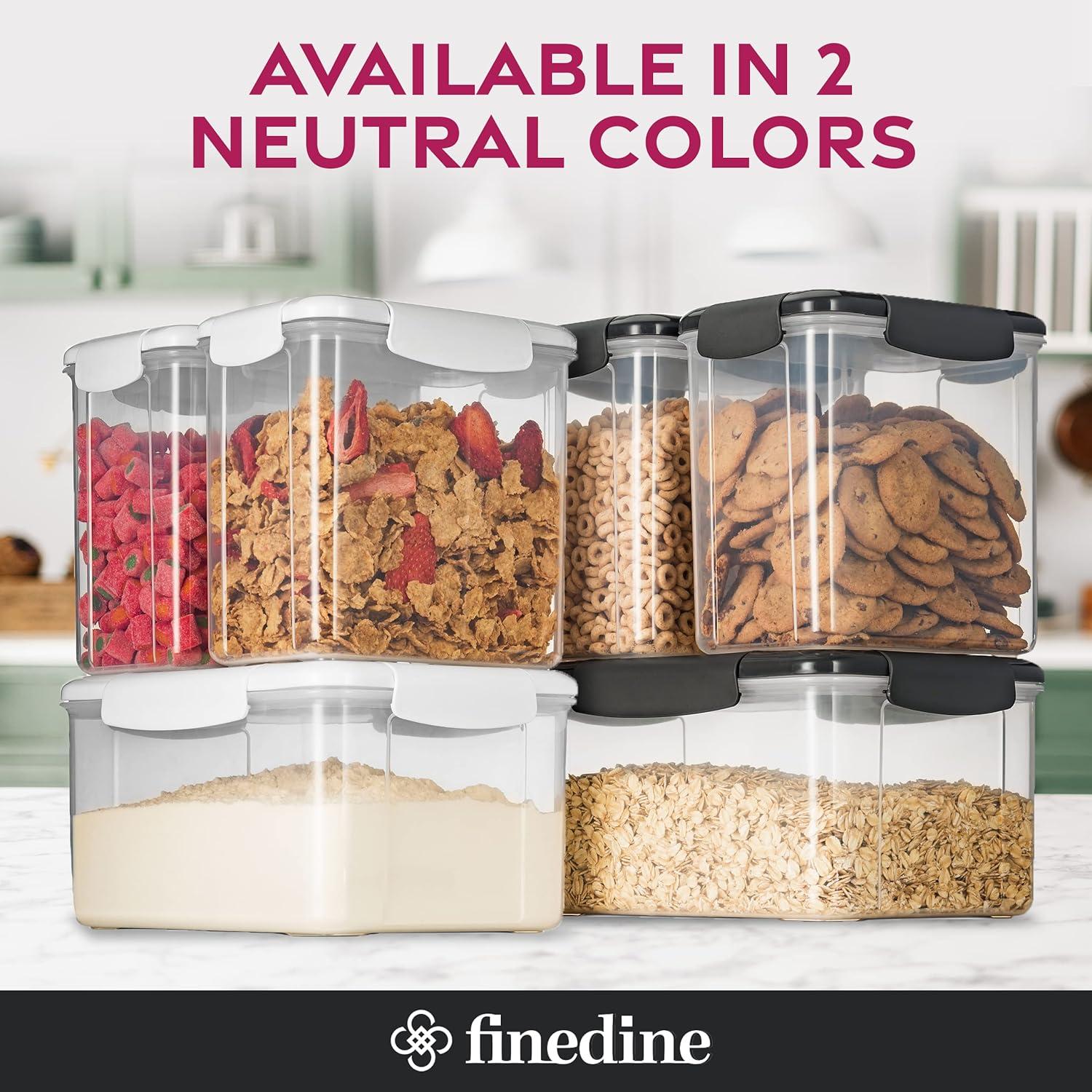 FineDine Airtight Food Storage Container Sets for Kitchen Pantry ...