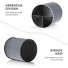 Rotating Utensil Crock with Weighted Base for Stability, Stainless Steel Utensil Caddy with Removable Divider, Modern Lava Gray(Modern Lava Gray)
